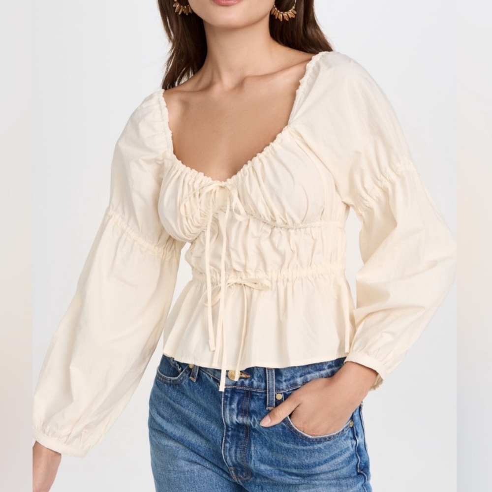 Ciao Luca Capella Smocked Top Cream L (fits Small)